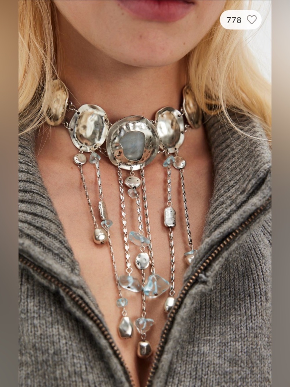 Free People Speak Up Statement Layer Necklace - Picture 4 of 4